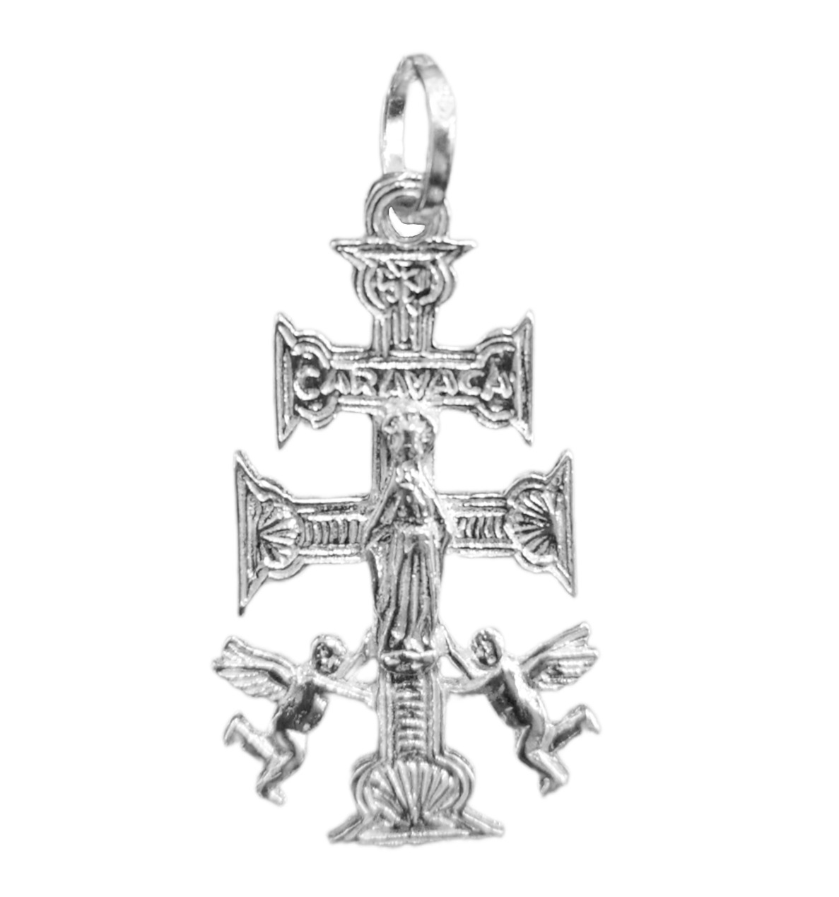 Cruz de Caravaca en plata de ley
