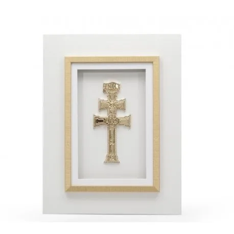 cuadro con la cruz de caravaca para el hogar