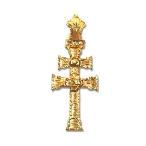 Cruz de Caravaca en oro