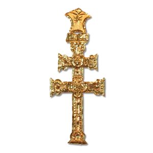 Cruz de Caravaca en oro