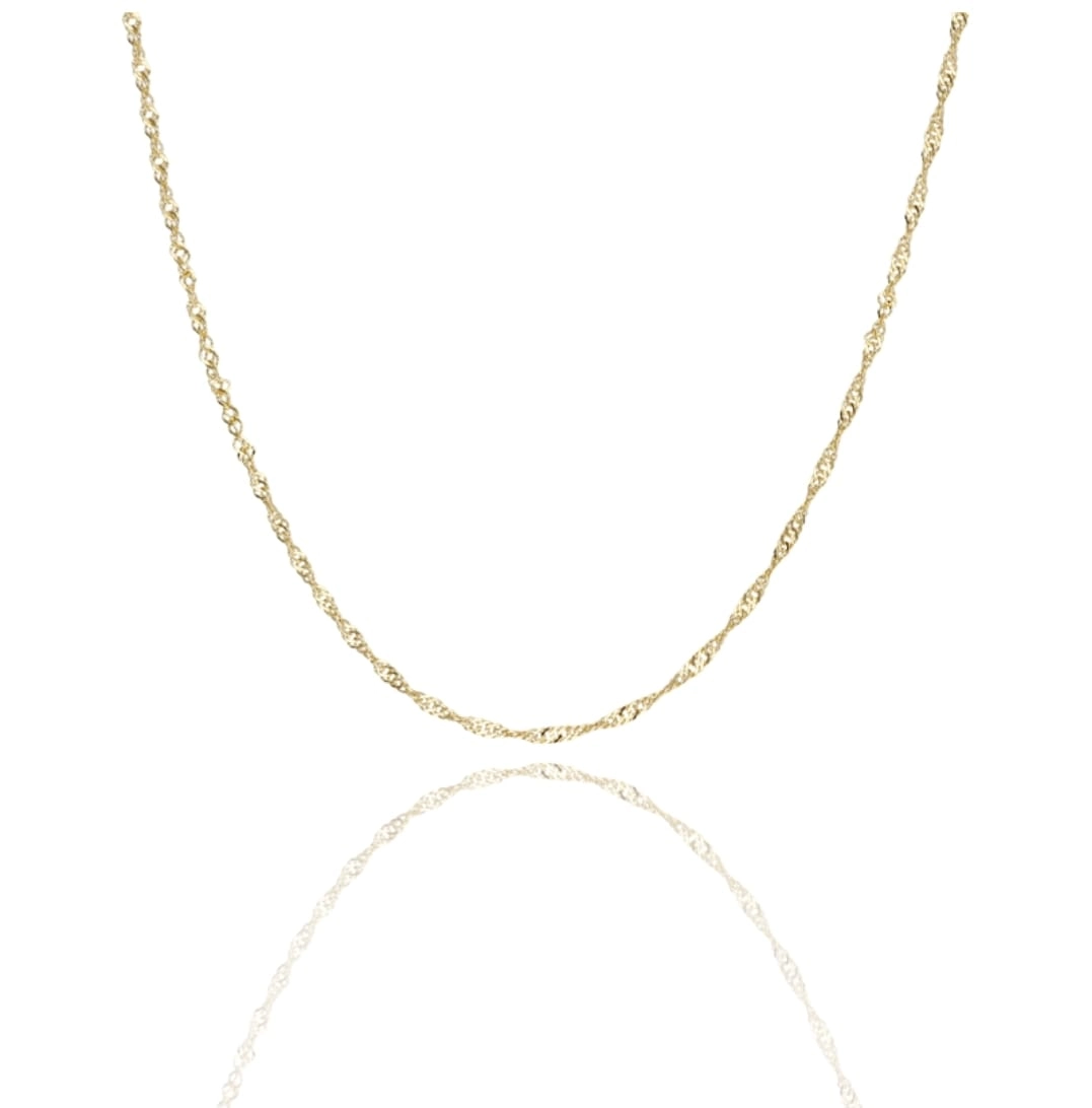 cadena de oro singapur corta