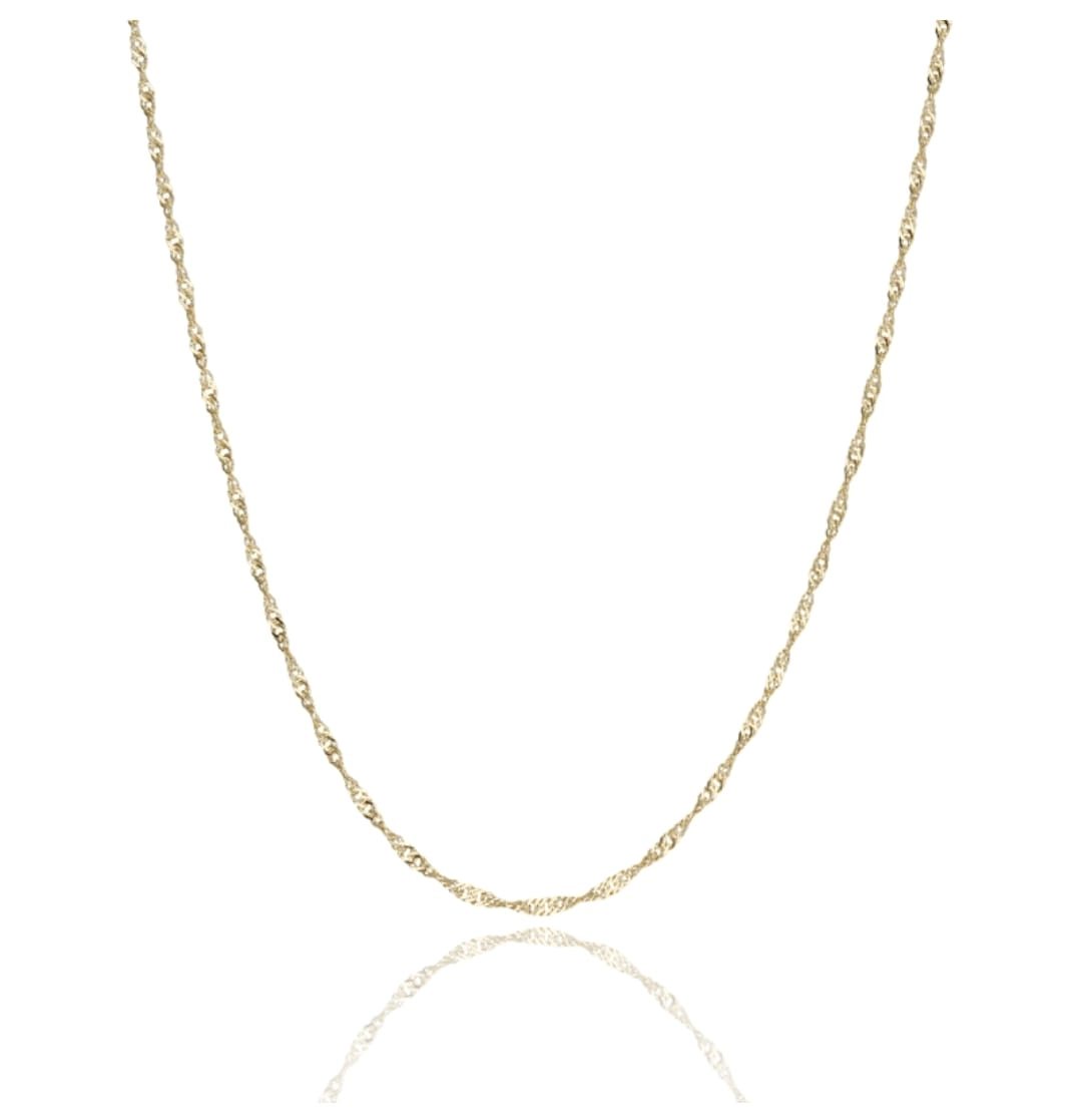 cadena de oro singapur larga