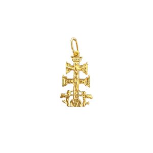 Cruz de Caravaca oro angeles